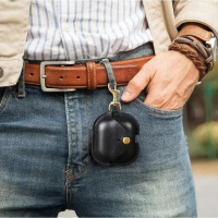 Vintage Genuine Leather Earphone Case For  Galaxy Buds 3  Cover Headphone Fundas
