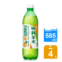 (即期品)【金車/伯朗】奧利多水Fiber in纖維氣泡飲585ml(4入/組)(賞味期限20250707)