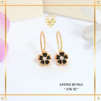 ANTING EMAS BUNGA HITAM EMAS MUDA KADAR 8K ANTING EMAS KODE ATK 32 SUNNIES GOLD 8K