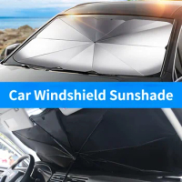 Car Windshield Sunshade Car Front Windshield Sunshade Sun Protector Heat Insulation Sunshaded Portable Sun Umbrella Parasol