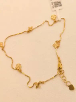 Gelang Kaki Emas Tursina – Fleur d’Or Collection (Kadar 9K / 420) 3.46gr25.5cm