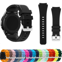 22mm Silicone Band for Huawei Watch 4/3/3 Pro/GT4/3 Samsung Watch 3/Gear S3 Frontier Sport Wristband Amazfit GTR 4/Stratos Strap