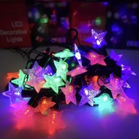 Lampu Tumbler Model Bintang warna rainbow/ Lampu dekorasi /Lampu Kelap Kelip/ Lampu Hias Agustusan