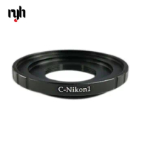 C-Nikon 1 C-Mount Cine Movie lens for Nikon 1 Mount J1 V1 J2 V2 J3 V3 J4 Camera Lens Adapter Ring C-N1 Black 16mm