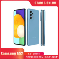 Original Samsung Galaxy A52 A5260 5G Mobile Phone Dual SIM Card 6.5" 8GB RAM 128GB/256GB ROM NFC Octa Core Android SmartPhone