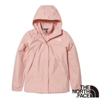 【The North Face】女 防水透氣防風耐磨連帽二件式外套_亞洲版型/夾克(7QW6-3ZH 粉紅色)