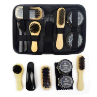 Pro Shoes Care Kit Portable For Boots Sneakers Cleaning Set Leather Shoes Cleaning Brushes Polish Brush Shine Polishing Tool
