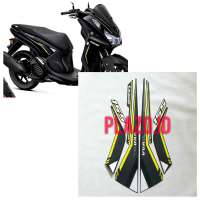 stiker striping lis motor lexi 2024 full hitam