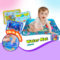 Realeos Kids Baby Newborn Infant Cartoon Water Fish Ocean Shark Fun Activity Play Mat Warm Cold Ice 