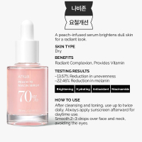 Anua Peach 70% Niacinamide Serum Whitening Oil Control Acne And Pimple Marks Remover Serum 30ML