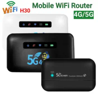 H30 Portable WiFi Mobile Router CAT4 150Mbps LAN RJ45 2600mAh with SIM Card Slot for Outdoor Travel Mobile WiFi Hotspot