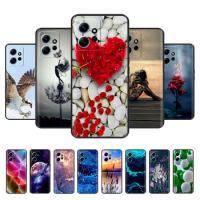 For Redmi Note 12 Case 4G 5G Cute Painted Soft Back Phone Cover For Xiaomi Redmi Note 12 Pro Note12 Pro Plus Clear Cases Coque