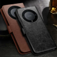 For Honor X9A Case Leather Magnetic Flip Stand Cover HonorX9A Xonor Honar X9 A X 9A 5G RMO-NX1 Shockproof Card Wallet Book Coque
