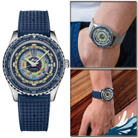MIDO 美度錶 官方授權 OCEAN STAR 復古雙時區潛水機械腕錶-M0268291704100