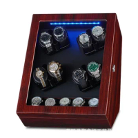 8+5 Fully Automatic Mechanical Watch Winder Boxes Rotator Watches Winding Cabinet Clock Casket Organizer Display Storage Boxes