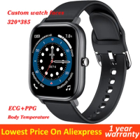 L18 Smart Watch Men IP68 Waterproof ECG Heart Rate Body Temperature Monitor Sports Ultra Thin Smartwatch for Android IOS Phone