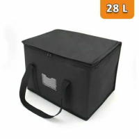 Cold Replacement Waterproof Foldable 1pcs Insulation Delivery Bag Thermal Takeaway Pizza Black Meal Warm