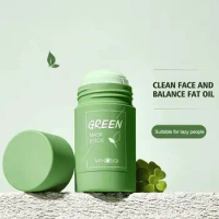 40g Green Tea Bar Mask Cleansing Mud Bar Mask Oil Control Pore Whitening Skin Eggplant Care Anti Acne Acne Shrinkage J8R7