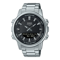 【CASIO 卡西歐】商務風格雙顯錶(AMW-880D-1A)