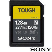 SONY 索尼 SF-M128T SD SDXC 128G/GB 277MB/S TOUGH UHS-II 高速記憶卡(公司貨 C10 U3 V60 支援4K 錄影)