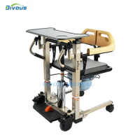 Factory Quality Hydraulic Lift Transfer Wheelchair Patient Transfer Machine Toilet Commode Chair For Disabled