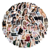 Pelekat grafiti Kpop Gilrs Group (G), 100 Soyeon, untuk topi keledar, basikal, akaun tangan, pensel,