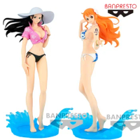 Banpresto Glitter Glamours One Piece Nami Nico Robin Collectible Model Toy Anime Figure Gift for Fans Kids