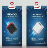 【EC數位】HANG PD+QC C12 全兼容快速閃充 閃充頭 快充頭 USB充電器 支援 蘋果 安卓 QC3.0