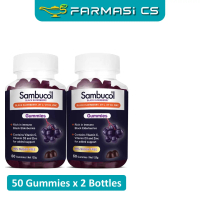 Sambucol Black Elderberry Original 50 Gummies x 2 Bottles (TWIN) EXP:03/2027 [ Vitamin C D3 E Zinc V