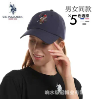 U.S.POLO ASSN.hats for women soft top all-match outdoor fashion baseball cap for men women's summer hat Men's baseball cap