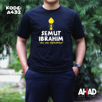 Kaos Dakwah Desain Semut Ibrahim Bahan Katun Combed 30s Baju Sablon Baju Distro Original Kaos Ahad I