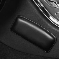Leather Knee Pad for Car Interior Pillow Cushion Memory Foam Leg Pad Thigh Support Car Accessories For Benz BMW Audi VW Golf