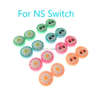2pcs Silicone Protective Joy-cons Bear Flower Analog Cover For Nintendo Controller Thumstick Caps For NS Switch / Switch Lite