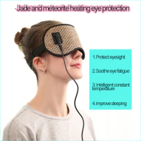 Jade Stone And Germanium Stone Thermal Eye Mask Health Electric Heating Physical Therapy Eye Care Traveling Eye Sleep Mask