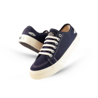 Sepatu Ventela Alpha Low Wanita  Pria Casual Shoes Ventela Official Canvas Black Putih Sneakers Full