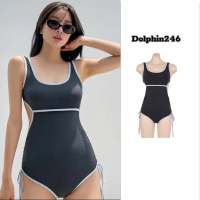 Bikini 1 mảnh hở lưng khoét eo đồ bơi đi biển liền thân kín đáo sexy Hàn Quốc nâng ngực DOLPHIN246 2