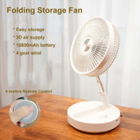 P2000 Large Camping Fan Ventilador Usb Stand Cooler Portable Rechargeable Fans Standing 10800mAh Battery Table Cooler Desktop