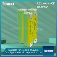 1.2V AA 1000mAh Ni-Cd Rechargeable Battery AA Batteries with welding tabs For Philips Electric Toothbrush Shaver