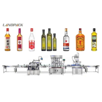 Landpack LD-ALF01 Liquid Wine Juice Apple Cider Vinegar Bottle Filling And Packing Line