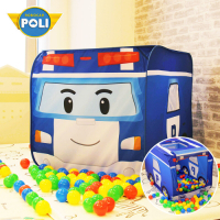 【nunuKIDS】Poli 波力球池帳篷遊戲屋全新福利品(含50顆遊戲球)- 波力