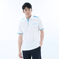 【遊遍天下】男款抗UV防曬速乾吸濕排汗機能POLO衫 GS1046白色(M-5L 大尺碼)