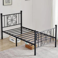 Noise-Free Bed Frame Easy Assembly Bedroom Furniture No Box Spring Needed Under Bed Storage Bases &amp; Frames Queen King Size Full