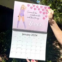 2024 Calendar The Eras Tour Calendar and Bookmark For Taylor Swift Fan Music Posters Album Poster Canvas Wall Calendar Girl Boy