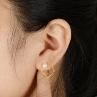 24k pure gold stud earrings original gold earring real gold 999 earrings for women solid gold earring stud