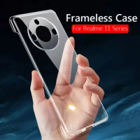 Frameless Slim Clear Hard Back Cover Case On For Realme 11 Pro Plus Realme11 Pro+ Pro Plus 5G ShockProof Coque Phone Cases