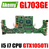 GL703GE GL703GD Laptop Motherboard GTX1050Ti GPU i5-8300H i7-8750H CPU for ASUS S7BE S7BD Notebook Mainboard DABKNBMB8D0