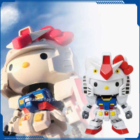 Hello Kitty RX 78 2SD, Bandai, โมเดลประกอบ, SD Kt 012gto, ฟิกเกอร์อนิเมะ, ตุ๊กตาสวีก PVC, ตกแต่งคอลเ