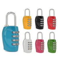 4 Digit Zinc Alloy Password Lock Mini Backpack Anti-theft Padlock Luggage Compartment Small Size Code Locks Household