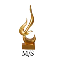 Abstract Flame Statue Collection Creative Craft Minimalist Decorative Statue for Office Bookshelf Bedroom Cabinet Living Room