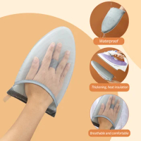 Handheld Ironing Pad Heat Resistant Glove For Clothes Garment Steamer Sleeve Ironing Board Holder Protective Mat Home Supplies